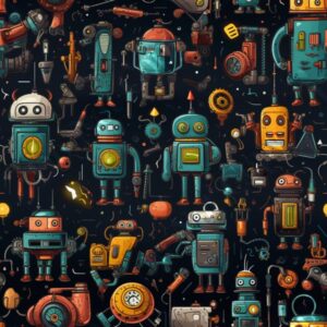 Cartoon Robots 005