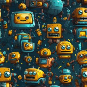 Cartoon Robots 008