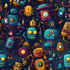 Cartoon Robots 009