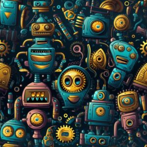 Cartoon Robots 011