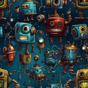 Cartoon Robots 012