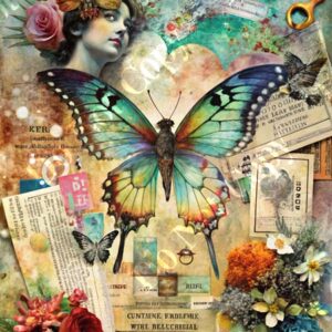 Vintage Floral Collage 002