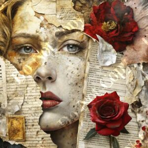 Vintage Floral Collage 005