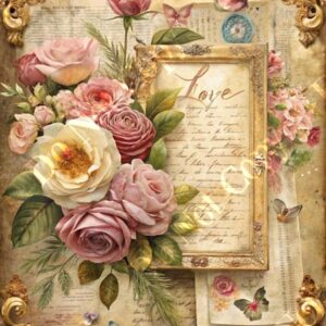 Vintage Floral Collage 011