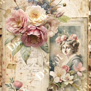 Vintage Floral Collage 012