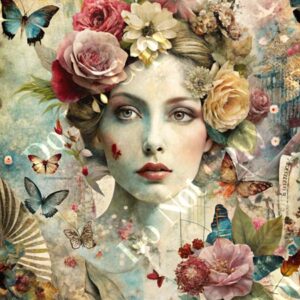 Vintage Floral Collage 014