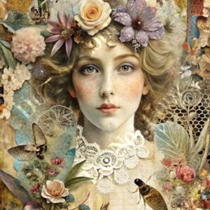 Vintage Floral Collage 016