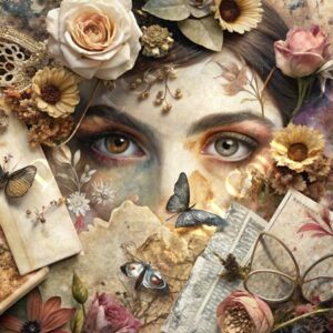 Vintage Floral Collage 018