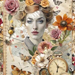 Vintage Floral Collage 021