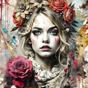 Vintage Floral Collage 023