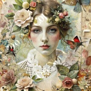 Vintage Floral Collage 027