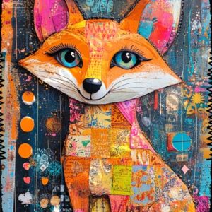 Whimsical Colourful Animals 002