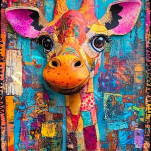 Whimsical Colourful Animals 003