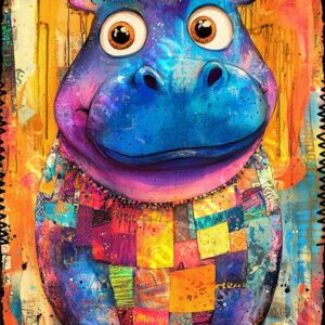 Whimsical Colourful Animals 004