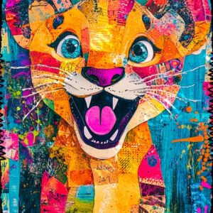 Whimsical Colourful Animals 011