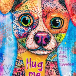 Whimsical Colourful Dogs 010
