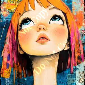 Whimsical Colourful Girls 002