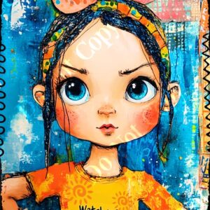 Whimsical Colourful Girls 003