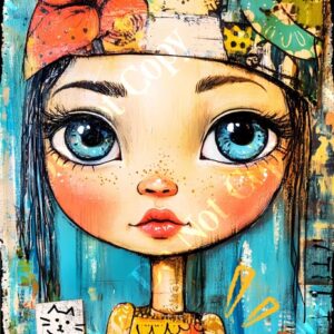 Whimsical Colourful Girls 010