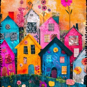 Whimsical Colourful Houses 003
