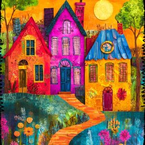Whimsical Colourful Houses 006