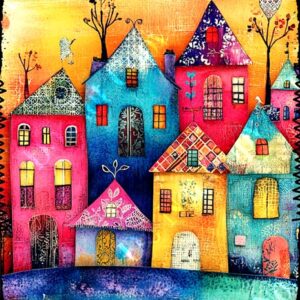 Whimsical Colourful Houses 023